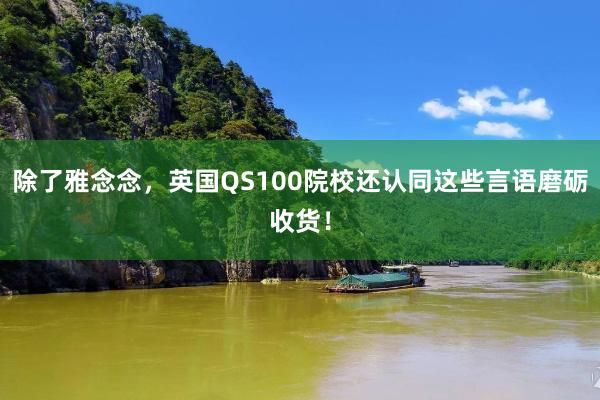 除了雅念念，英国QS100院校还认同这些言语磨砺收货！